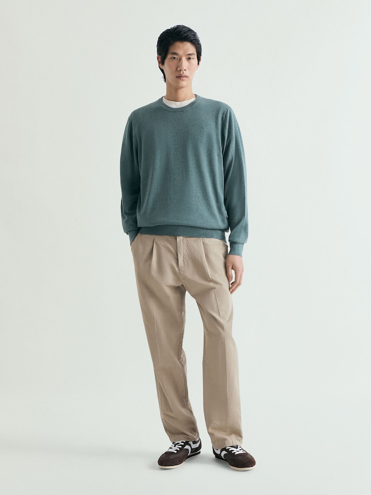 Verde - Scalpers Skull Round Neck Jumpers - Imagen 1 de 5