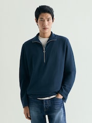 Azul - Scalpers Halfzip Texture Sweater - Imagen 2 de 5