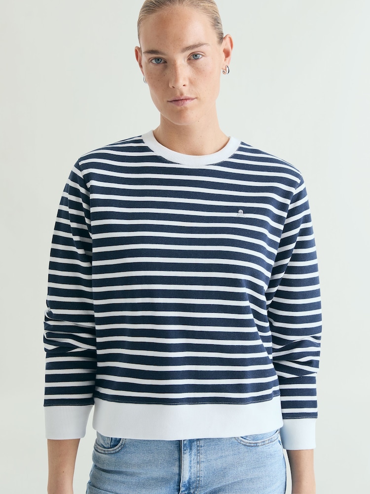 Scalpers Blue Basic Fade Sweater - Image 1 of 3 Scalpers Blue Basic Fade Sweater - Image 1 of 3