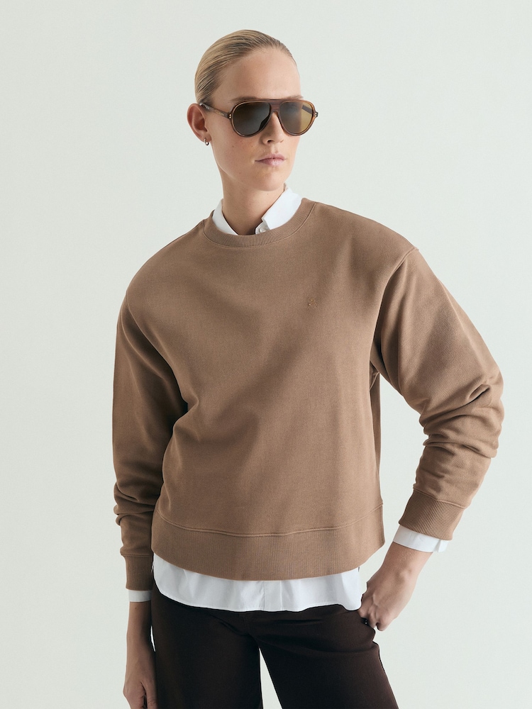 Scalpers Brown Basic Fade Sweater - Image 1 of 1