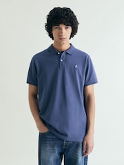 Azul - Scalpers Slight Skull Polo Shirt - Imagen 1 de 5