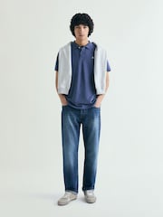 Azul - Scalpers Slight Skull Polo Shirt - Imagen 2 de 5