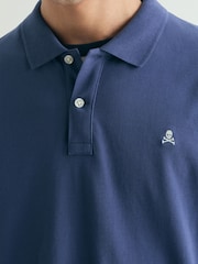 Azul - Scalpers Slight Skull Polo Shirt - Imagen 4 de 5