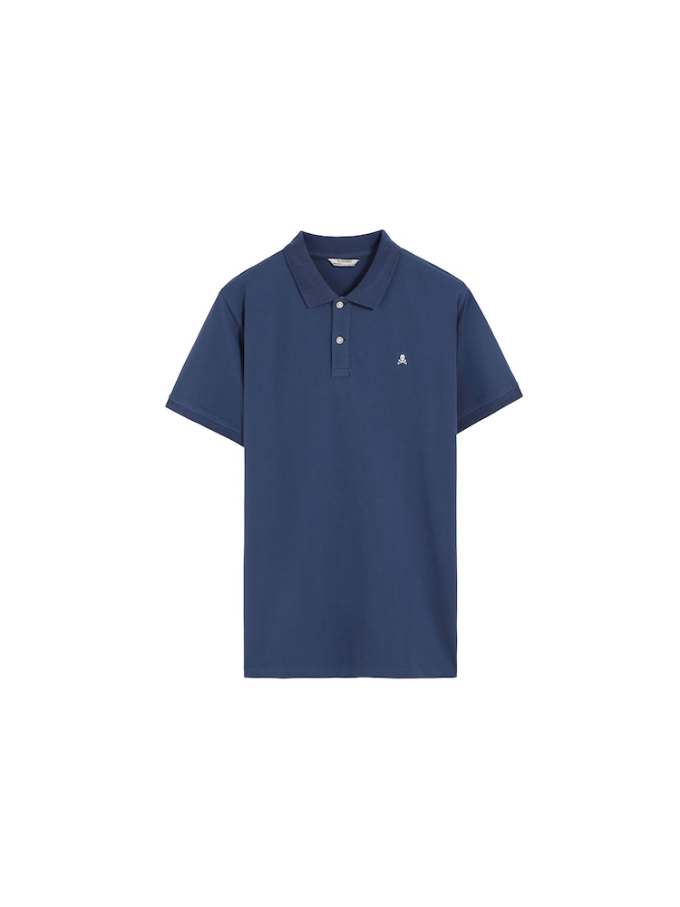 Azul - Scalpers Slight Skull Polo Shirt - Imagen 5 de 5
