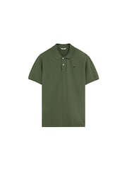 Scalpers Green Basic Contrast Polo Shirt - Image 4 of 4