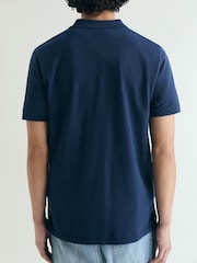 Scalpers Blue Basic Polo Shirt - Image 3 of 5