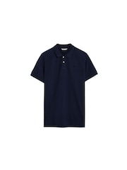 Scalpers Blue Basic Polo Shirt - Image 5 of 5