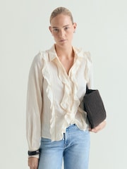 Scalpers Stripes Frill Shirt - Imagen 1 de 2