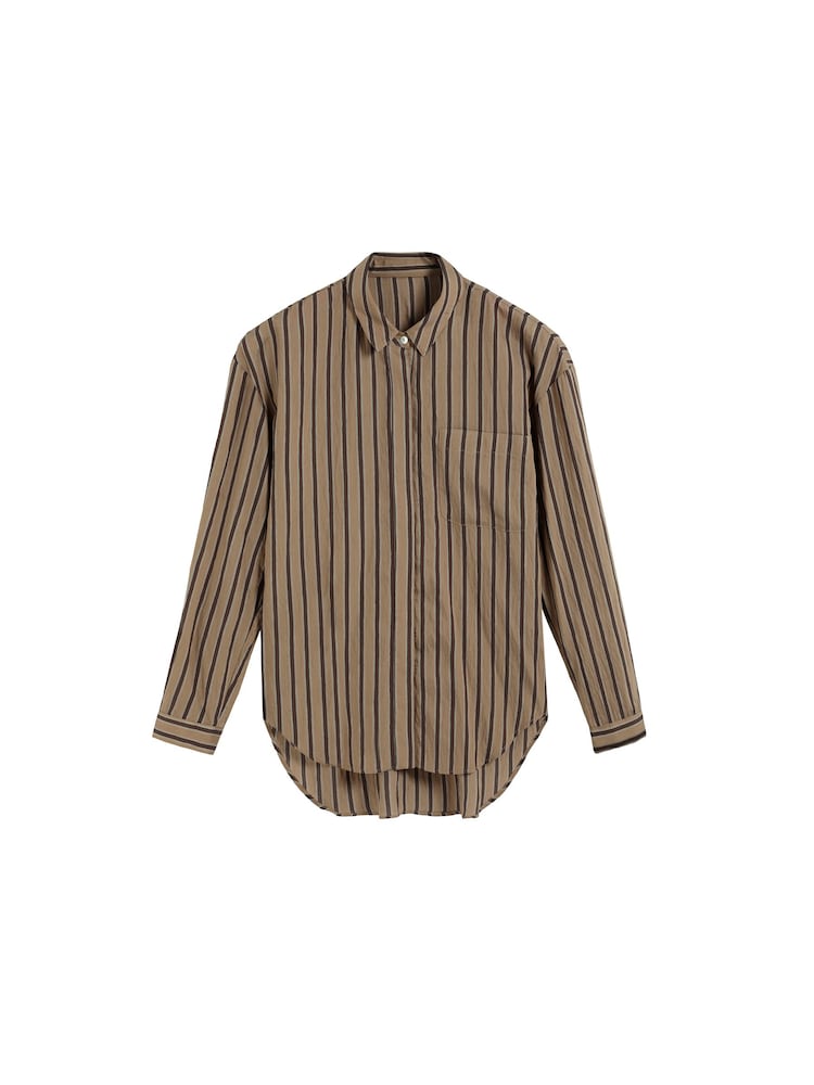 Scalpers Brown Stripes Shirt - Image 5 of 5 Scalpers Brown Stripes Shirt - Image 5 of 5