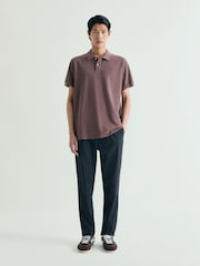 Scalpers Brown Basic Polo Shirt - Image 1 of 5