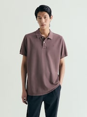 Scalpers Brown Basic Polo Shirt - Image 2 of 5