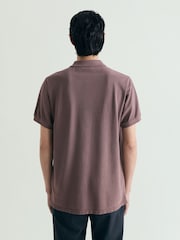 Scalpers Brown Basic Polo Shirt - Image 3 of 5