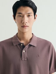 Scalpers Brown Basic Polo Shirt - Image 4 of 5