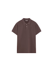 Scalpers Brown Basic Polo Shirt - Image 5 of 5