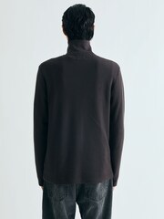 Negro - Scalpers Halfzip Texture Sweater - Imagen 3 de 5