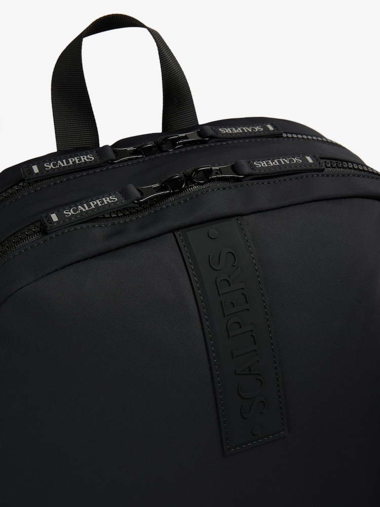Scalpers Black Malpensa Backpack - Image 4 of 4