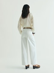 Scalpers White Contrast Denim Pants - Image 2 of 3