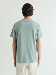 Scalpers Green Medium Weight Embroidered T-Shirt - Image 3 of 5