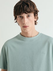 Scalpers Green Medium Weight Embroidered T-Shirt - Image 4 of 5