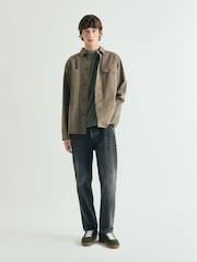 Scalpers Sage Green Medium Weight Embroidered T-Shirt - Image 2 of 4