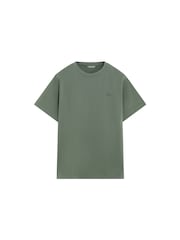 Scalpers Sage Green Medium Weight Embroidered T-Shirt - Image 4 of 4