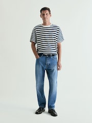 Azul - Scalpers Mixed Striped T-Shirt - Imagen 1 de 4