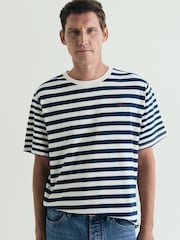 Azul - Scalpers Mixed Striped T-Shirt - Imagen 2 de 4