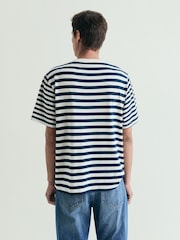 Azul - Scalpers Mixed Striped T-Shirt - Imagen 3 de 4