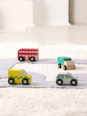 Jojo Maman Bébé Red Vehicle Set & Jigsaw Road - Image 2 of 5