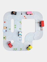 Jojo Maman Bébé Red Vehicle Set & Jigsaw Road - Image 3 of 5