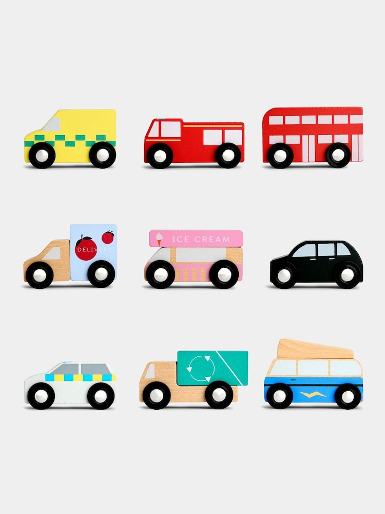 Jojo Maman Bébé Red Vehicle Set & Jigsaw Road - Image 5 of 5