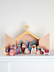 JoJo Maman Bébé Christmas Nativity Wooden Playset - Image 1 of 8