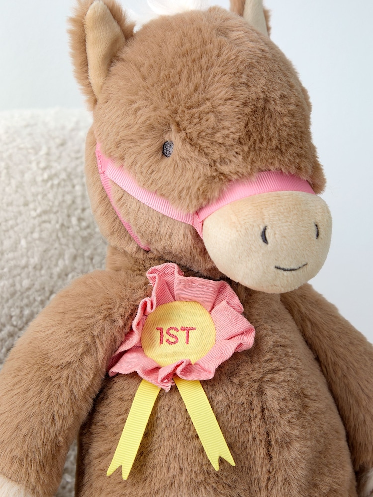 JoJo Maman Bébé Harriet Horse Medium Soft Toy Plushie - Image 4 of 4