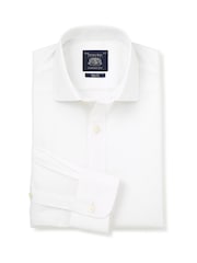 Slim Fit Non-Iron Cotton Poplin Single Cuff Formal Shirt - Image 3 of 5