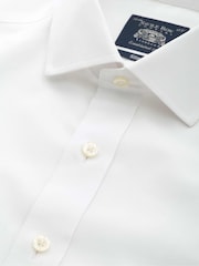 Slim Fit Non-Iron Cotton Poplin Single Cuff Formal Shirt - Image 4 of 5