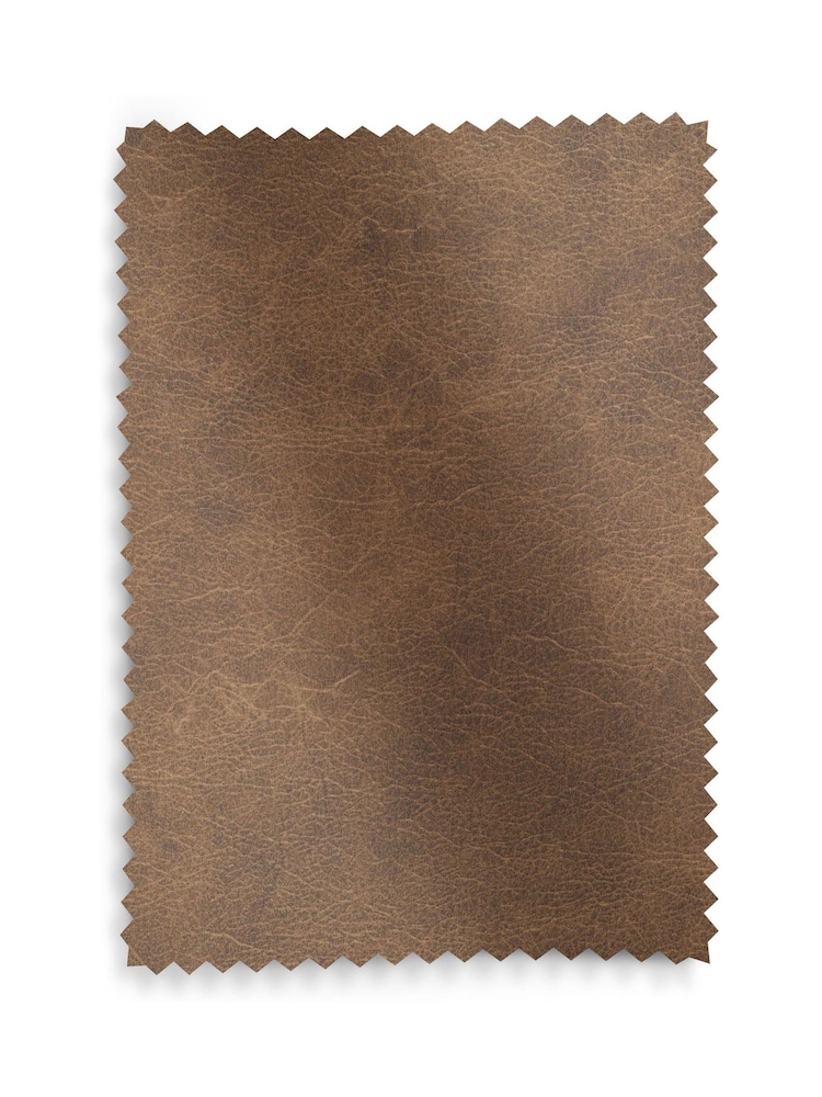 Easton Faux Leather Tan Brown Left Hand Corner Dining Table and Bench Set - Image 10 of 10