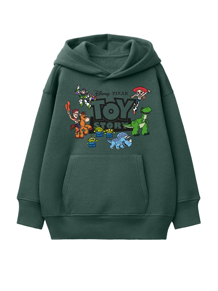 Rags & Rascals Green Disney Toy Story Group Logo Hoodie - Image 1 of 3