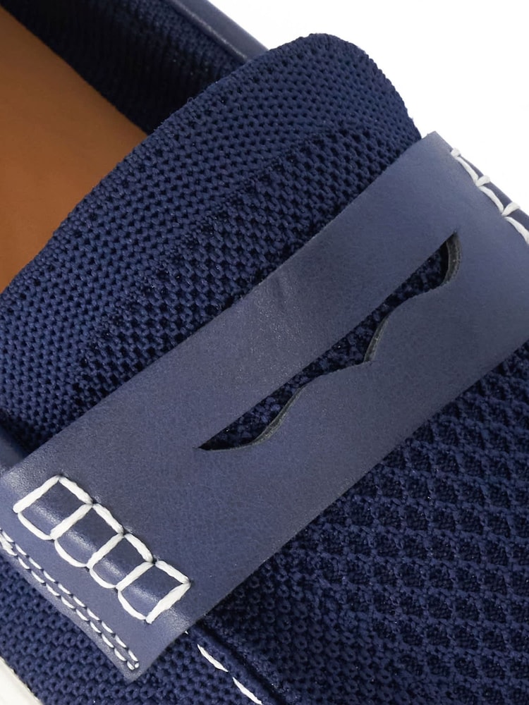 Dune London Blue Benzy Loafers - Image 5 of 5