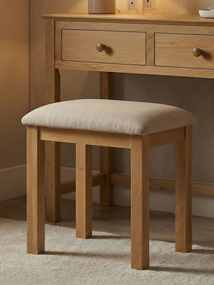 Windward Home Natural Meadow Dressing Table Stool - Image 1 of 4