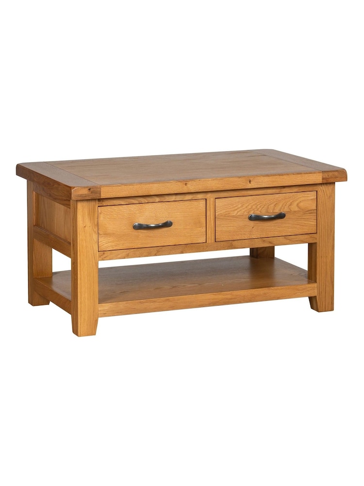 Windward Home Brown Sorrel Large Coffee Table With 2 Drawers - Image 2 of 8