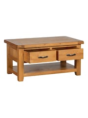 Windward Home Brown Sorrel Large Coffee Table With 2 Drawers - Image 3 of 8