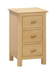 Windward Home Natural Meadow 3 Drawer Bedside Table - Image 2 of 6