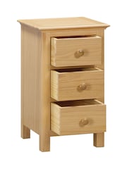 Windward Home Natural Meadow 3 Drawer Bedside Table - Image 4 of 6