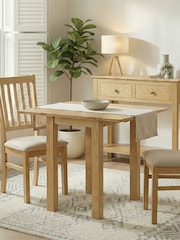 Windward Home Natural Meadow Square Drop Leaf 2-4 Seater Dining Table - Image 1 of 9