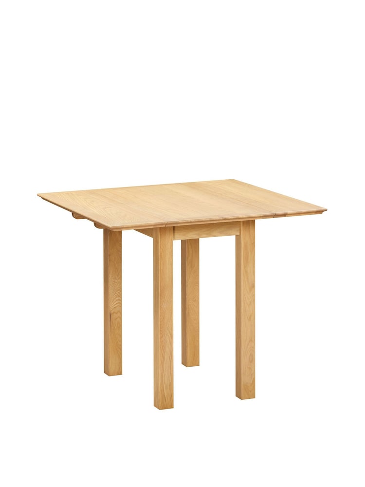 Windward Home Natural Meadow Square Drop Leaf 2-4 Seater Dining Table - Image 2 of 9