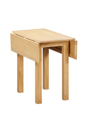 Windward Home Natural Meadow Square Drop Leaf 2-4 Seater Dining Table - Image 4 of 9