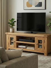 Windward Home Brown Sorrel Large TV Unit - Image 1 of 6