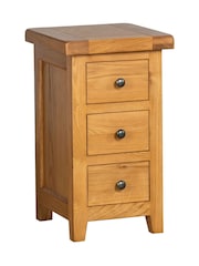 Windward Home Brown Sorrel Compact 3 Drawer Bedside - Image 2 of 7