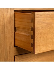 Windward Home Brown Sorrel Compact 3 Drawer Bedside - Image 4 of 7