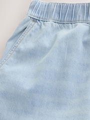 Light Blue Baggy Fit Elasticated Waist Drawstring Jeans - Image 10 of 11
